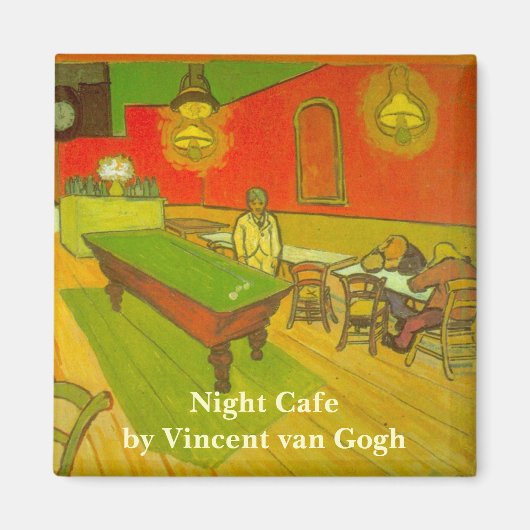 Aimant Le Café de nuit de Vincent van Gogh (Devant)