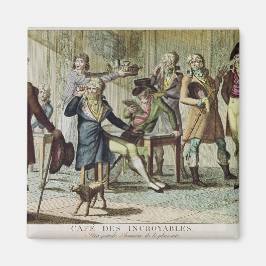 Aimant Le Café des Incroyables, 1797 (Devant)
