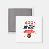 Aimant Le Café Est Ma Langue D'Amour (Recto/Verso)