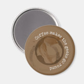 Aimant Le Café Fait Circuler Les Geeks (Recto/Verso)