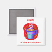 Aimant Le Café Me Rend Une Citation Amusante (Recto/Verso)