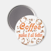 Aimant Le Café Rend Tout Mieux (Recto/Verso)