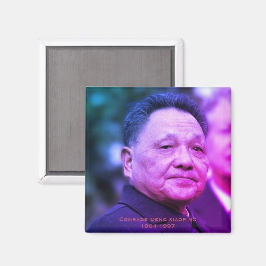 Aimant Le camarade Deng Xiaoping - Leader chinois (Recto/Verso)