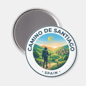 Aimant Le Camino de Santiago Espagne (Recto/Verso)