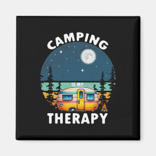 Aimant Le camping est ma thérapie