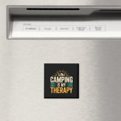 Aimant Le camping est ma thérapie (In Situ (Lave-vaisselle))