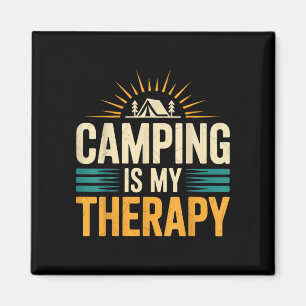 Aimant Le camping est ma thérapie