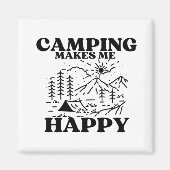 Aimant le camping me rend heureux (Devant)