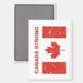 Aimant Le Canada fort (Recto/Verso)