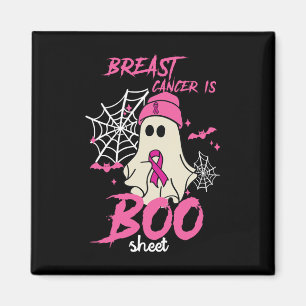 Aimant Le cancer est une feuille de boo Halloween Sensibi