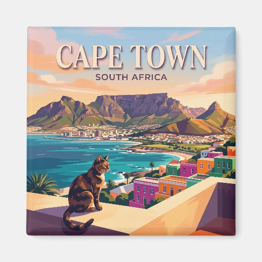 Aimant Le Cap Afrique du Sud (Devant)