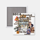 Aimant Le capitaine Dan Le Lion de Whittier Alaska (Recto/Verso)