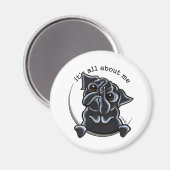 Aimant Le Carlin noir, c'est tout pour moi (Recto/Verso)