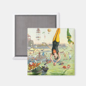 Aimant Le Carnaval de la Grande île de Coney (Recto/Verso)