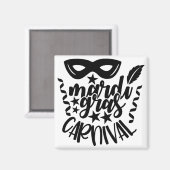 Aimant Le carnaval de Mardi gras (Recto/Verso)