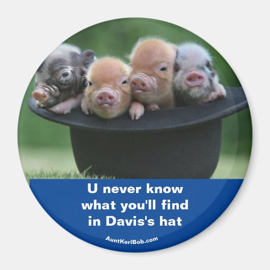 Aimant Le casquette de Davis (Devant)