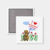 Aimant Le castor canadien aime les Territoires du Nord-Ou (Recto/Verso)