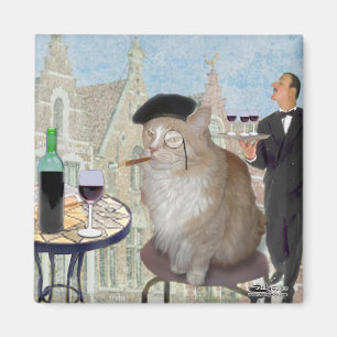 Aimant Le Cat du Café