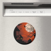 Aimant Le cauchemar de la lune sanglante d'Halloween (In Situ (Lave-vaisselle))