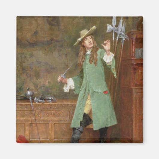 Aimant Le Cavalier en bois (Devant)