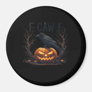 Aimant Le Caw-F's Spooky Pumpkin Halloween Classic