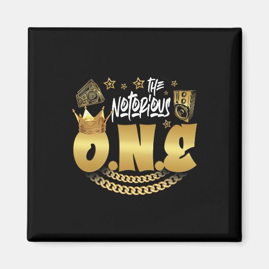 Aimant Le célèbre Hip hop d'une vieille école Funny 1st B (Devant)