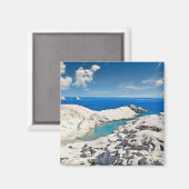 Aimant Le célèbre Sarakiniko à Milos, Grèce (Recto/Verso)