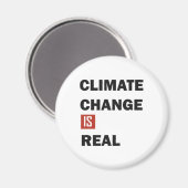 Aimant Le changement climatique est une réelle conscience (Recto/Verso)