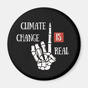 Aimant Le changement climatique est une réelle conscience