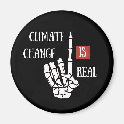 Aimant Le changement climatique est une réelle conscience (Devant)