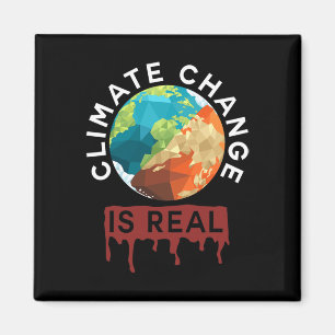 Aimant Le changement climatique est une vraie planète B J