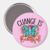 Aimant Le changement est une belle citation inspirée de p (Recto/Verso)