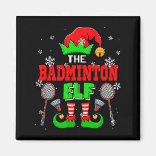 Aimant Le chapeau de lutin de Noël de badminton Scute Ss 