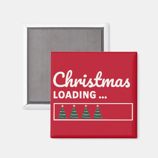 Aimant Le chargement de Noël... (Recto/Verso)