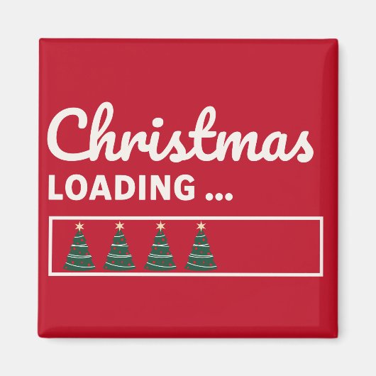 Aimant Le chargement de Noël... (Devant)