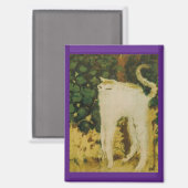 Aimant Le Chat Blanc, Bonnard,  (Recto/Verso)