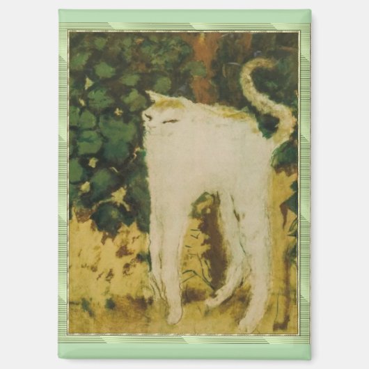 Aimant Le Chat Blanc, Bonnard, (Recto)