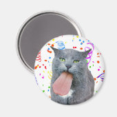 Aimant Le Chat De Fête A Ta Langue ? (Recto/Verso)