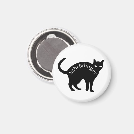 Aimant Le chat de Schrödinger (Recto/Verso)