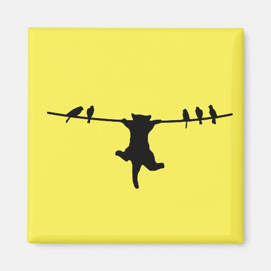 Aimant Le chat dépend du cordon d'alimentation (Devant)