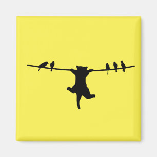 Aimant Le chat dépend du cordon de secteur