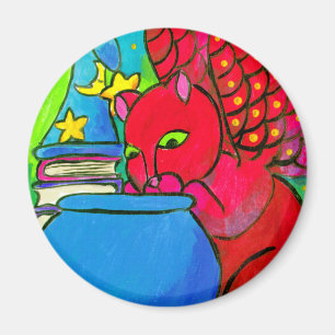 Aimant Le chat du magicien