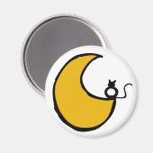 Aimant Le chat et la lune (Recto/Verso)