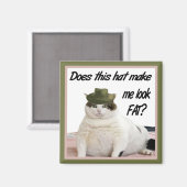 Aimant Le chat et l'aimant Casquette (Recto/Verso)