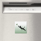 Aimant Le chat et le papillon (In Situ (Lave-vaisselle))