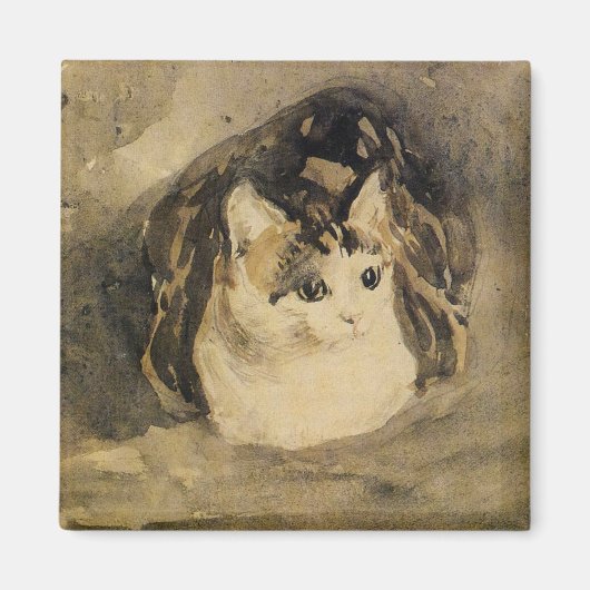 Aimant Le chat (par Gwen John) (Devant)