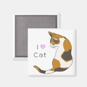 Aimant Le chat qui se retourne (chat en tortue) (Recto/Verso)