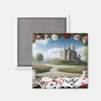 Le château à travers le portail Wonderland