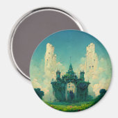Aimant Le Château Abandonné Imaginaire Sci-Fi (Recto/Verso)