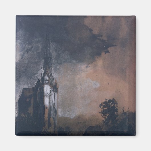 Aimant Le château au clair de lune (Devant)